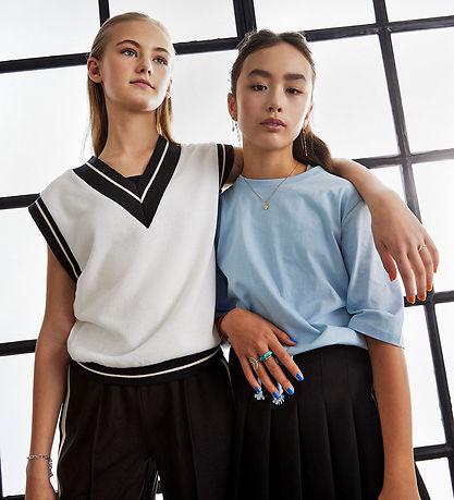 Hound Vest - Strik - Hvid m. Navy