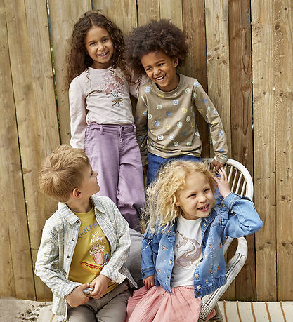 Minymo Bluse - Timber Wolf m. Smiley Minymo Bluse - Timber Wolf m. Smiley