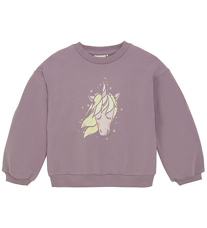 Minymo Sweatshirt - Elderberry m. Print