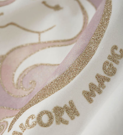 Minymo Bluse - Marshmallow White m. Print