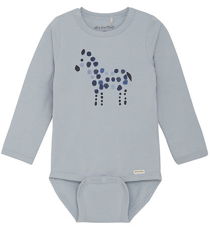Minymo Body l/æ - Blue Fog m. Print Minymo Body l/æ - Blue Fog m. Print