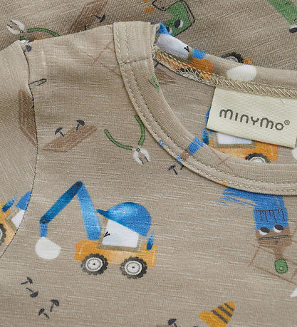 Minymo Body l/æ - Pure Cashmere m. Print