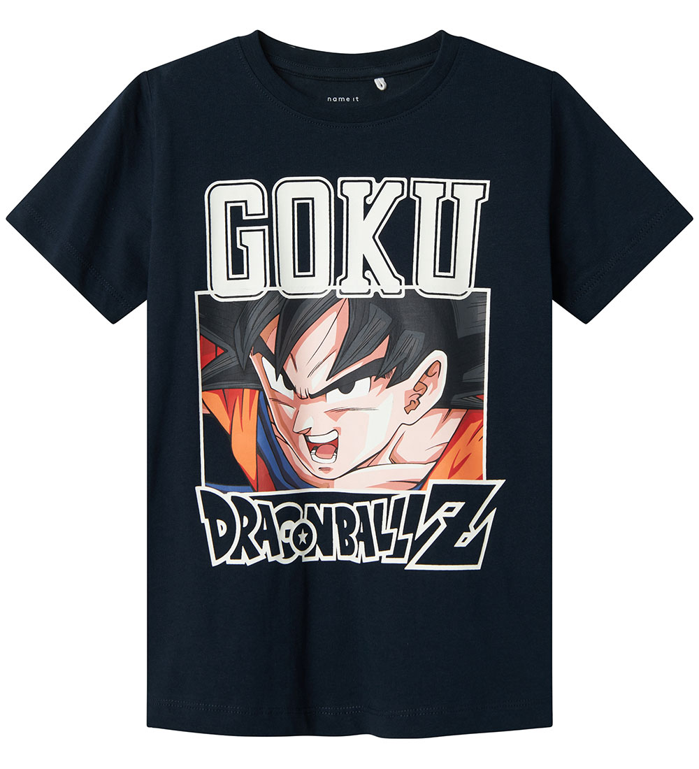 Name It T-Shirt - Noos - NkmDrue Dragonb - Dark Sapphire - m. Pe - Name It - 13-14 Jahre (158-164) - T-Shirts