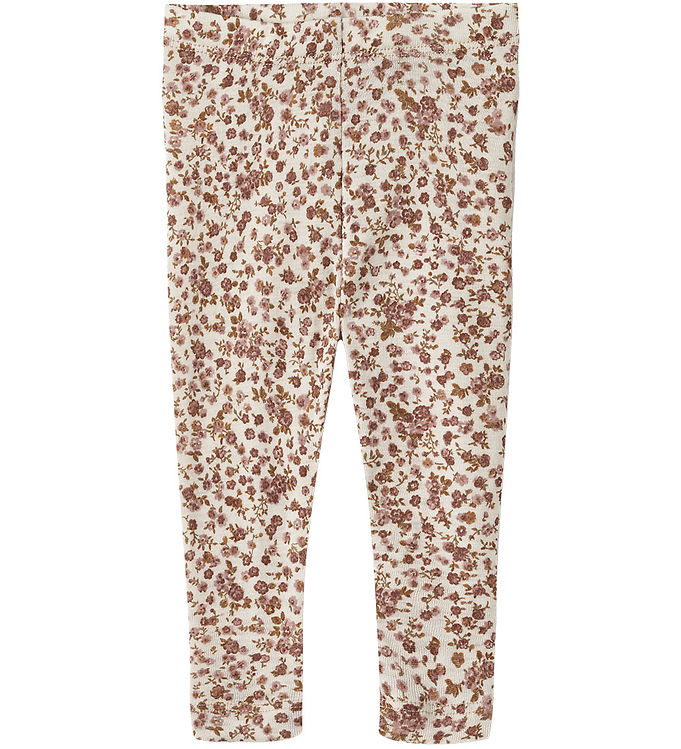 Wheat Agi Uld Leggings - Rose Flowers