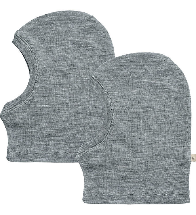 Wheat Elefanthue - 1-lags - 2-pak - Uld - Kim - Gråmeleret