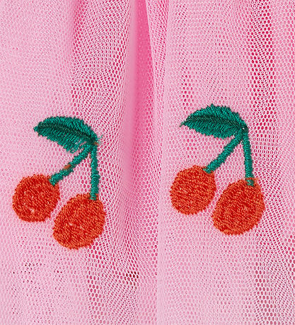 Stella McCartney Kids 튜울 스커트 - 핑크 포함 자수