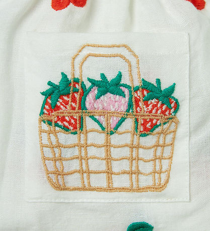 Stella McCartney Kids Sommersæt - Top/Bloomers - Ivory m. Kirseb Stella McCartney Kids Sommersæt - Top/Bloomers - Ivory m. Kirseb