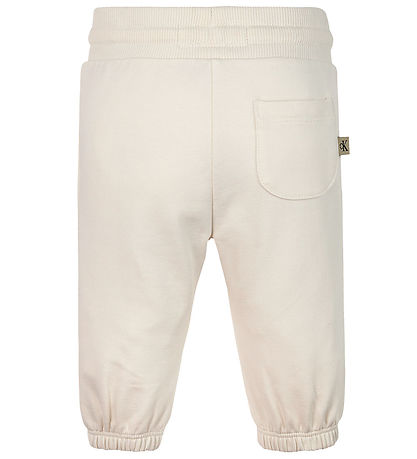 Calvin Klein Sweatsæt - Colour Logo - Tofu White Calvin Klein Sweatsæt - Colour Logo - Tofu White