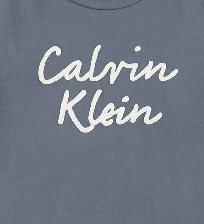 Calvin Klein T-shirt - Colour Logo - Grisaille Grey Calvin Klein T-shirt - Colour Logo - Grisaille Grey