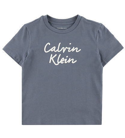 Calvin Klein T-shirt - Colour Logo - Grisaille Grey Calvin Klein T-shirt - Colour Logo - Grisaille Grey