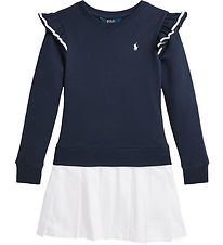 Polo Ralph Lauren Sweatkjole - Navy/Hvid Polo Ralph Lauren Sweatkjole - Navy/Hvid