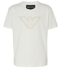 Emporio Armani T-shirt - Off White m. Logo Emporio Armani T-shirt - Off White m. Logo