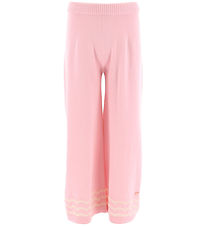 Emporio Armani Bukser - Strik - Pink/Off White Emporio Armani Bukser - Strik - Pink/Off White