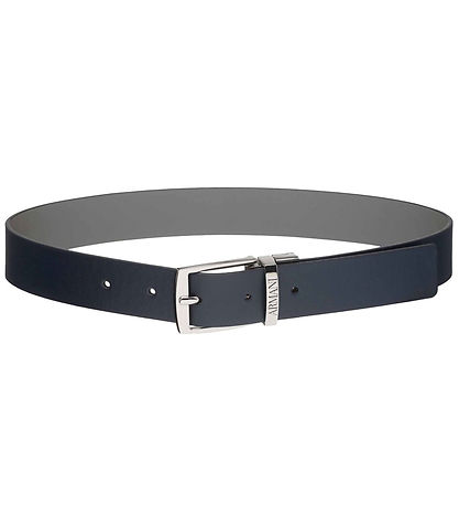 Emporio Armani Bælte - Vendbar - Navy/Grå