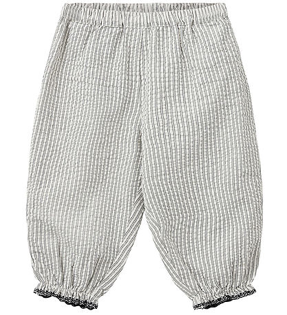 Sofie Schnoor Bukser - Black Thin Stripe