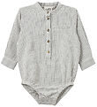 Sofie Schnoor Skjortebody l/æ - White Black striped Sofie Schnoor Skjortebody l/æ - White Black striped