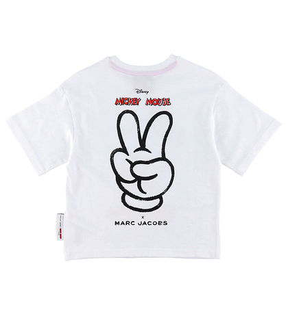 Little Marc Jacobs T-shirt - Hvid m. Mickey Mouse