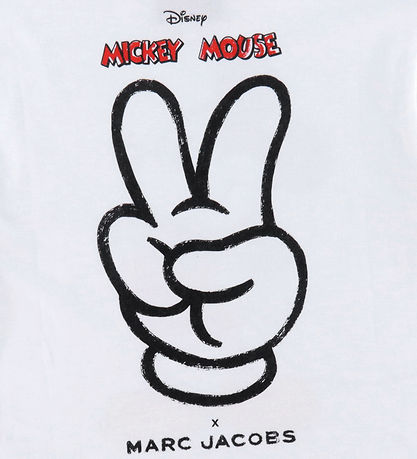 Little Marc Jacobs T-shirt - Hvid m. Mickey Mouse Little Marc Jacobs T-shirt - Hvid m. Mickey Mouse