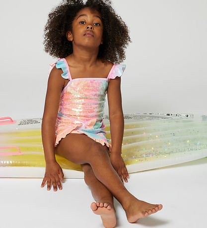 Billieblush Swimsuit - Pink w. Sequins Billieblush Swimsuit - Pink w. Sequins