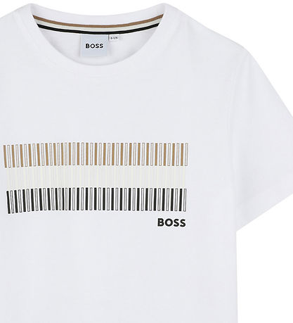 BOSS T-shirt - Hvid m. Striber BOSS T-shirt - Hvid m. Striber