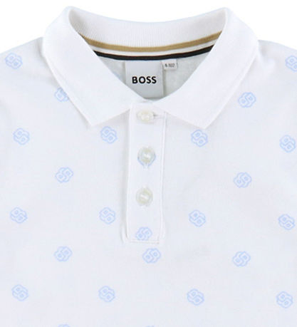 BOSS Polo - Hvid/Blå BOSS Polo - Hvid/Blå
