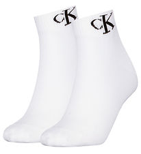 Calvin Klein Strømper - 2-pak - Hvid Calvin Klein Strømper - 2-pak - Hvid