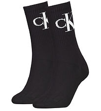 Calvin Klein Strømper - 2-pak - Sort Calvin Klein Strømper - 2-pak - Sort