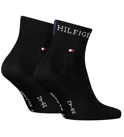 Tommy Hilfiger Strømper - 2-pak - Quater - Sort Tommy Hilfiger Strømper - 2-pak - Quater - Sort