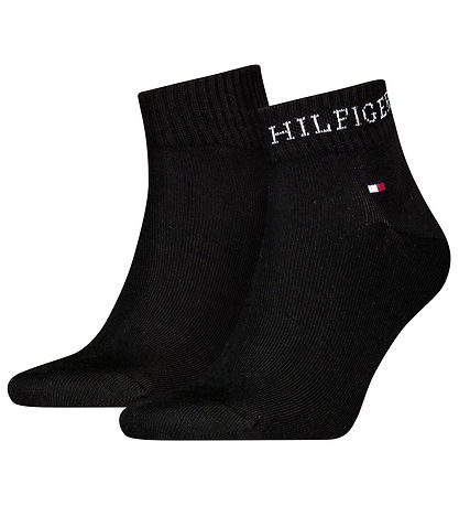 Tommy Hilfiger Strømper - 2-pak - Quater - Sort