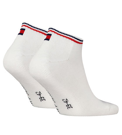 Tommy Hilfiger Ankelstrømper - 2-pak - Sneaker - Hvid Tommy Hilfiger Ankelstrømper - 2-pak - Sneaker - Hvid