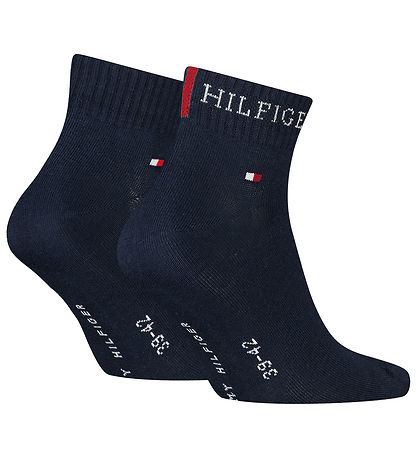 Tommy Hilfiger Strømper - 2-pak - Quarter - Navy Tommy Hilfiger Strømper - 2-pak - Quarter - Navy