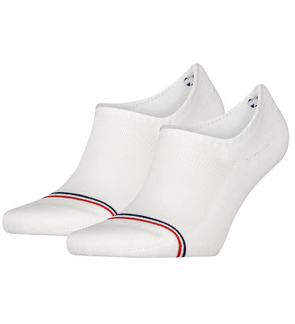 Tommy Hilfiger Strømper - 2-pak - Footie - Hvid Tommy Hilfiger Strømper - 2-pak - Footie - Hvid