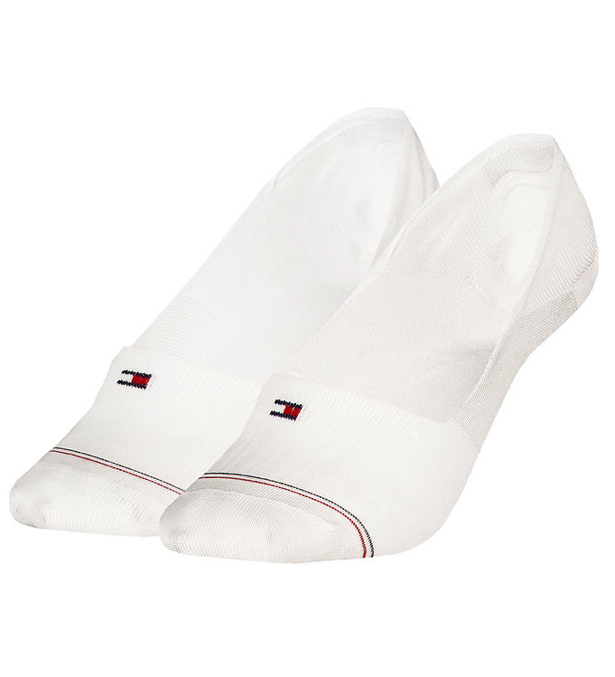 Tommy Hilfiger Strømper 2P Women Shine Footie Socks Hvid Str 35/38 Dame
