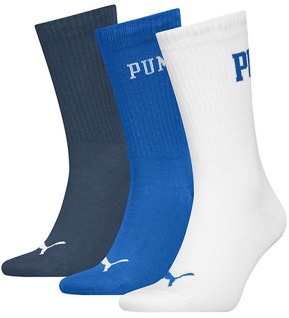 Puma Socks - 3-Pack - Regular Crew - Blue Combo