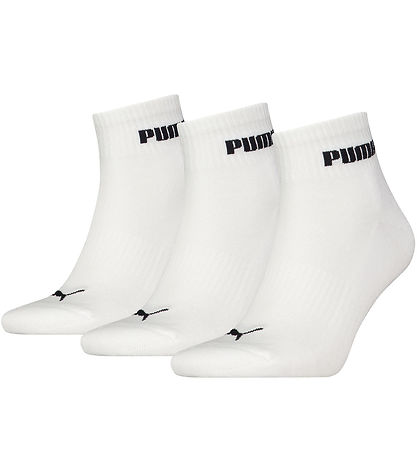 Puma Ankelstrømper - 3-pak - Quarter - Hvid Puma Ankelstrømper - 3-pak - Quarter - Hvid