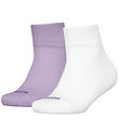 Puma Ankelstrømper - 2-pak - Kids Quarter - Lilla/Hvid m. Hjerte Puma Ankelstrømper - 2-pak - Kids Quarter - Lilla/Hvid m. Hjerte