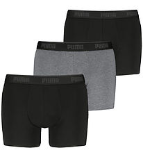 Puma Boxershorts - 3-pak - Comfort Stretch - Men - Sort/Grå Puma Boxershorts - 3-pak - Comfort Stretch - Men - Sort/Grå