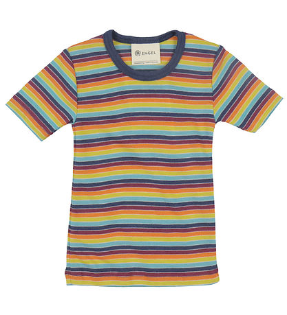Engen T-Shirt - Uld/Silke - Multicolour Engen T-Shirt - Uld/Silke - Multicolour