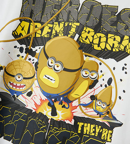 Name It T-shirt - Minnions - NkmOby - Bright White m. Print