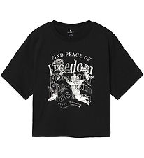 Name It T-shirt - NkfRusa - Sort m. Print Name It T-shirt - NkfRusa - Sort m. Print