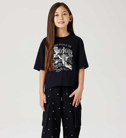 Name It T-shirt - NkfRusa - Sort m. Print