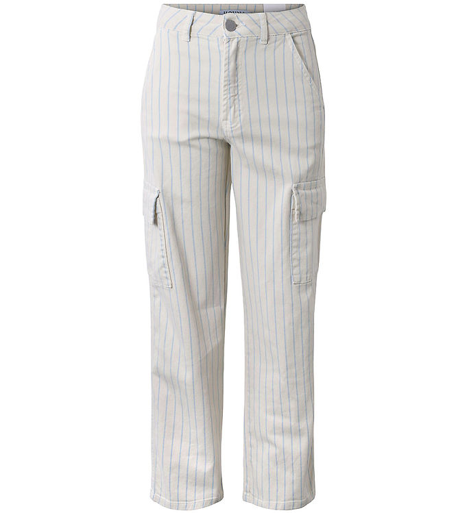 Hound Jeans - Hvid/Lyseblå m. Striber