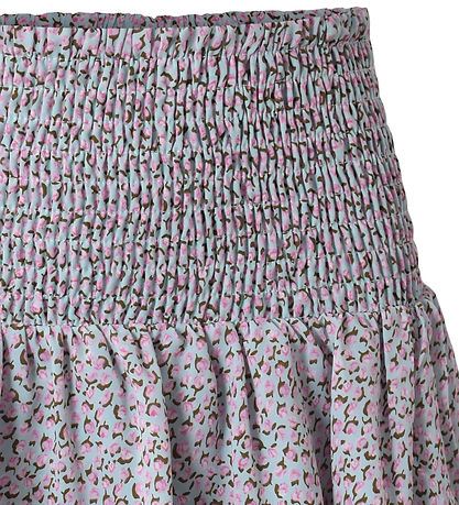 Hound Nederdel - Lyseblå/Rosa m. Blomster Hound Nederdel - Lyseblå/Rosa m. Blomster