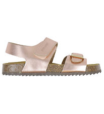 Pom Pom Sandaler - Velcro - Metal Rose Pom Pom Sandaler - Velcro - Metal Rose