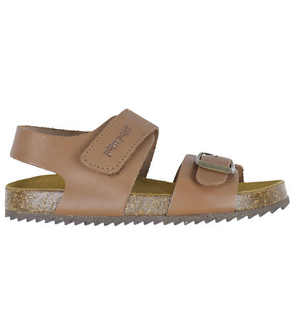 Pom Pom Sandaler - Velcro - Camel Pom Pom Sandaler - Velcro - Camel