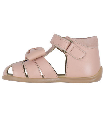 Pom Pom Sandaler - Bow Velcro - Old Rose Pom Pom Sandaler - Bow Velcro - Old Rose