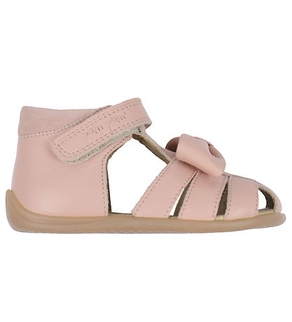 Pom Pom Sandaler - Bow Velcro - Old Rose Pom Pom Sandaler - Bow Velcro - Old Rose