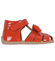 Pom Pom Sandaler - Bow Velcro - Red Patent Pom Pom Sandaler - Bow Velcro - Red Patent