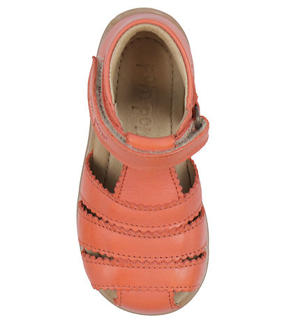 Pom Pom Sandaler - Starters Scallop Velcro - Rose Melon Pom Pom Sandaler - Starters Scallop Velcro - Rose Melon