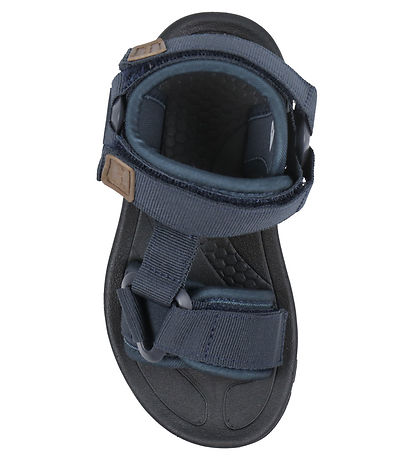 Pom Pom Sandaler - Trecking Velcro - Navy